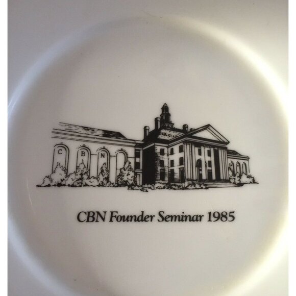 1985 Christian Broadcasting Network Plate CBN Commemorative Founder Seminar Vtg‎ - Picture 7 of 10